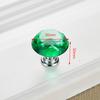 KAK 30mm 5pcs Diamond Shape Crystal Glass Knobs Cupboard Pulls Drawer Knobs Kitchen Cabinet Handles Furniture Handle Hardware