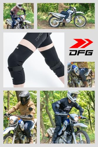 Dirtfreak DFG Inner Knee Protectors (Left and Right Set) Size M, Compact and Sturdy for Forest Road Touring, Soft and Flexible, Made with Special ESA