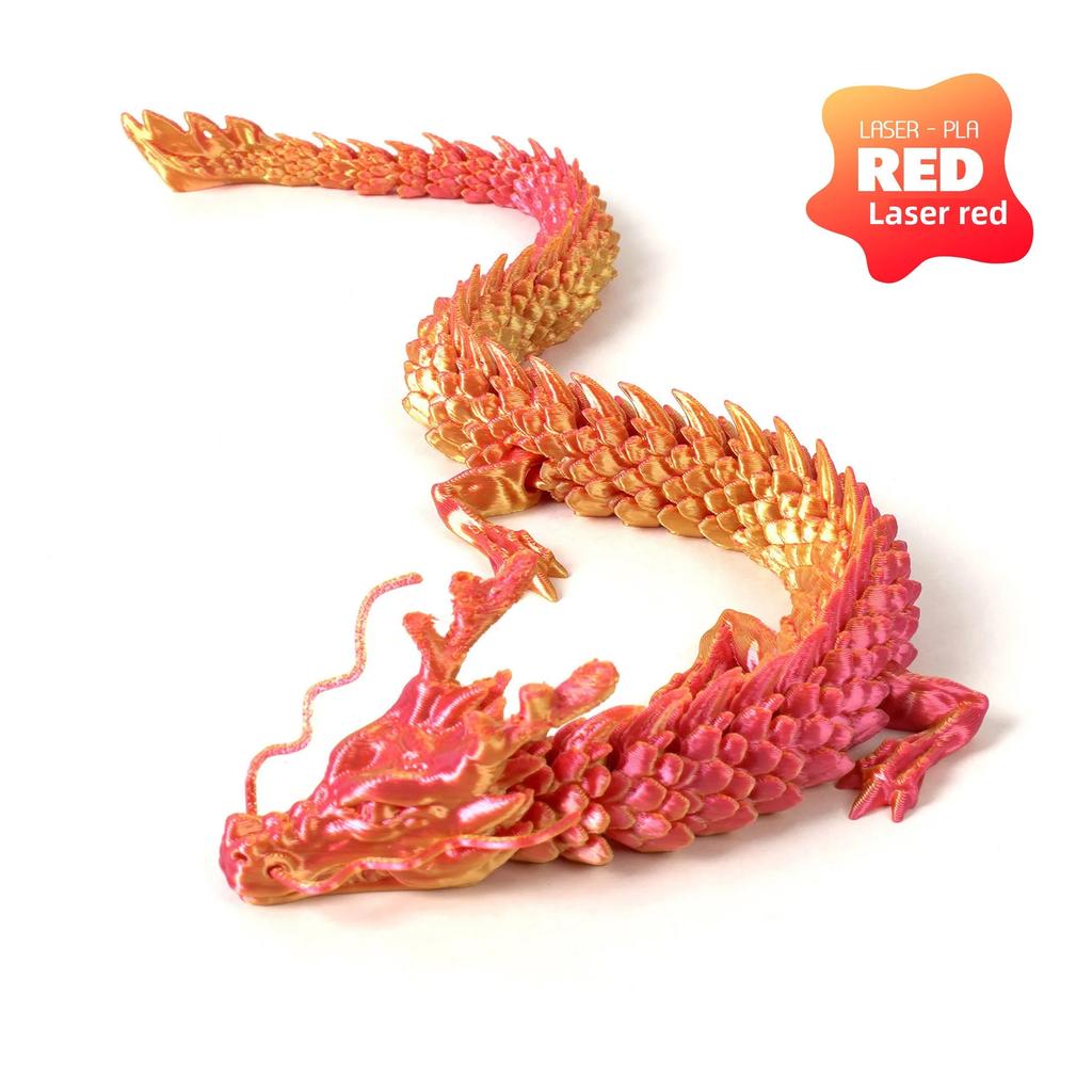 New 30cm 3D printed Chinese dragon Shenlong crafts ornamentsToy joint movable dragon Model Home Office Decoration Decor Gifts