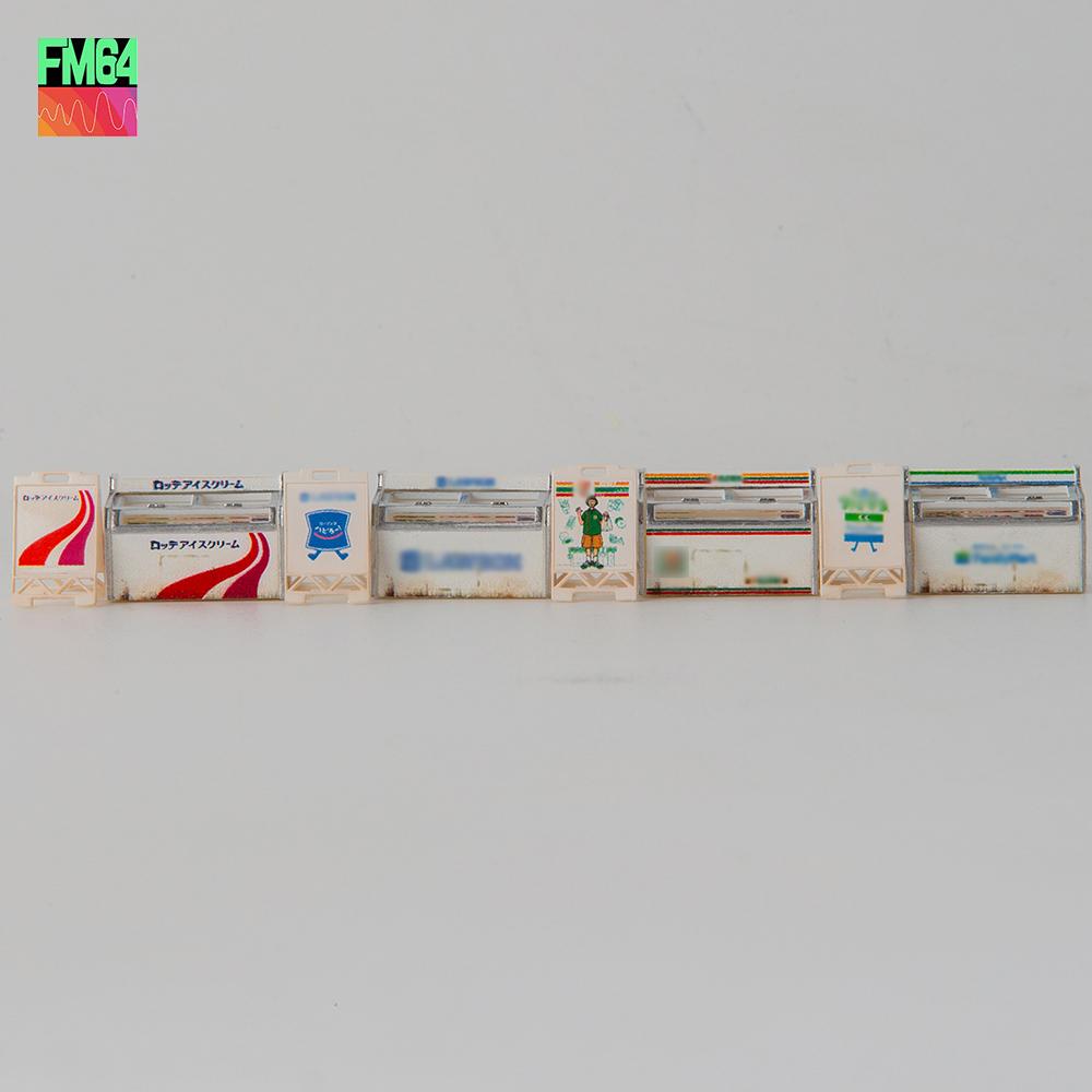 Kicarmod 1:64 Convenience Store Freezer 3D Printing Resin Model Material Miniature Scene