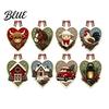 Creative Needlepoint Project Pendant Craft DIY Hand Sewing Kit Felt Heart Stitched Christmas Supplies Animal