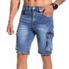Men's Style Multi-Pocket Stretch Denim Shorts