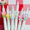 1pc Cute Flower Gel Pens Fast Drying ST Study Pens for Students Kawaii Pens High Quality Exam Writing Supplies Floral Style ST Tip Neutral Pen, Limite