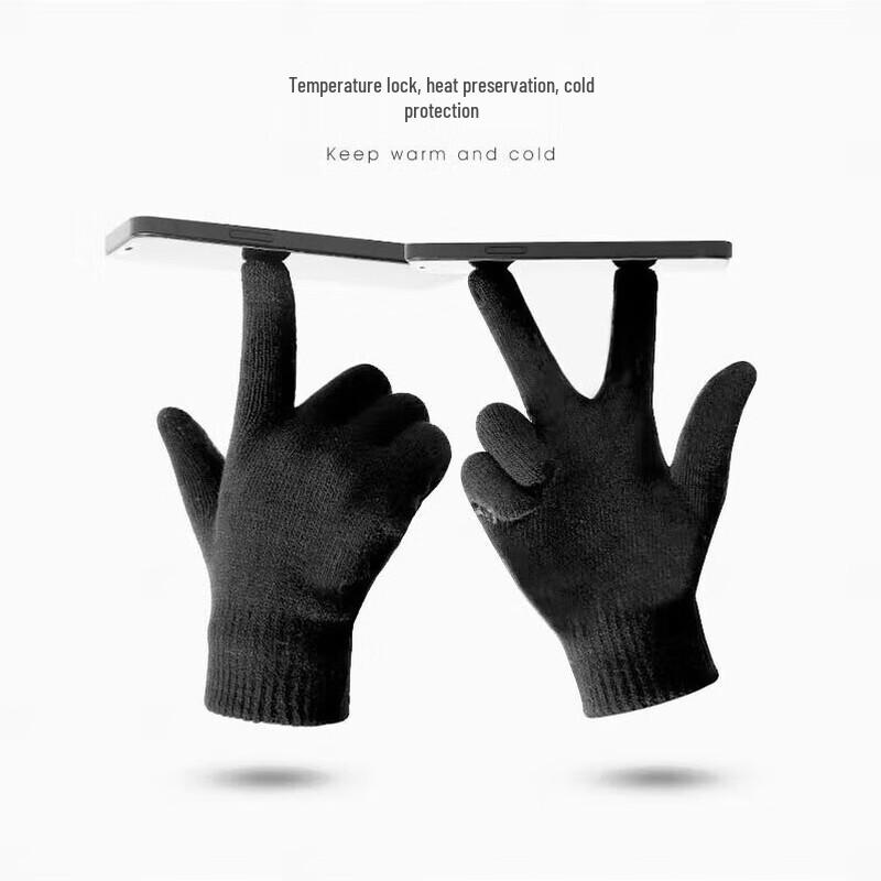 Nanji Ren Winter Knitted Touchscreen Gloves