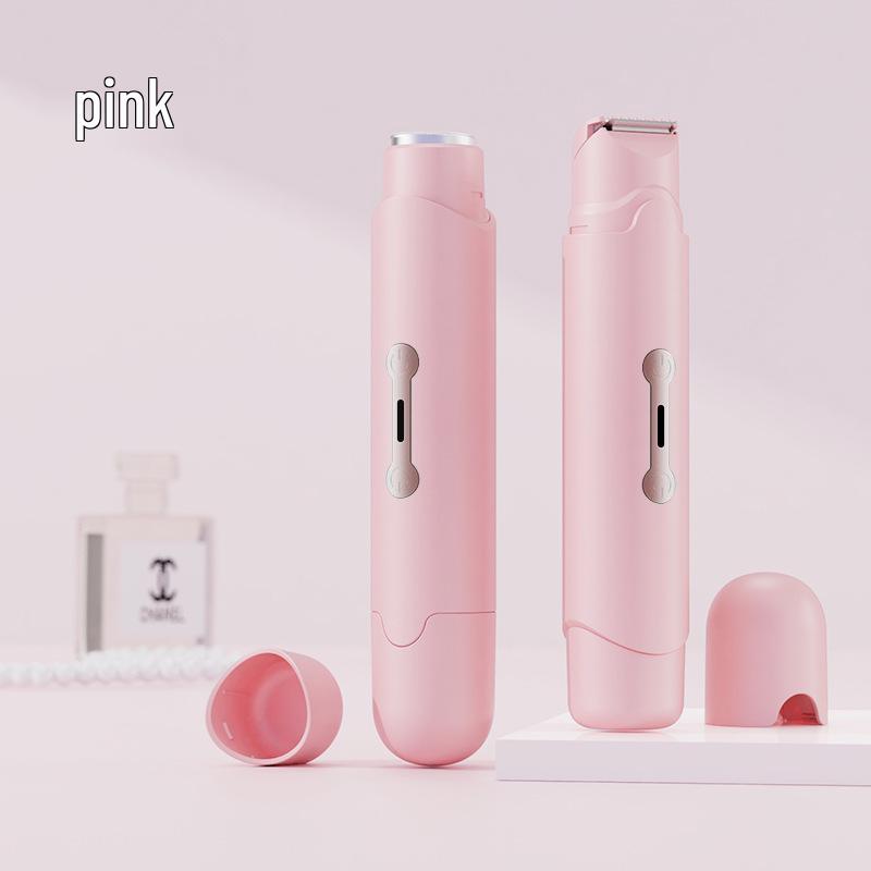 Dual-Head Women's Electric Epilator & Pubic Hair Trimmer