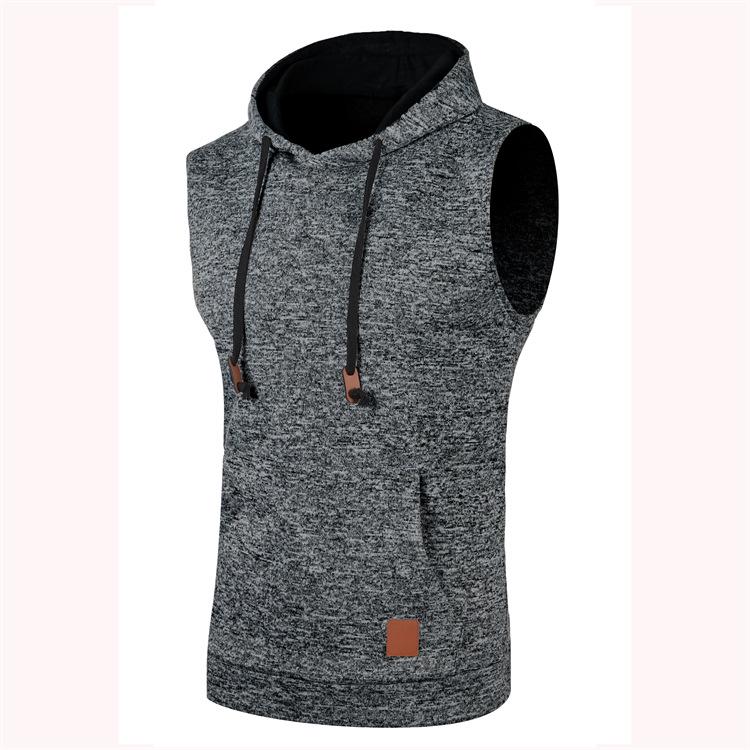 Gilet in Maglia con Cappuccio da Uomo Slim Fit - Pile Sottile, Edizione Autunno/Inverno