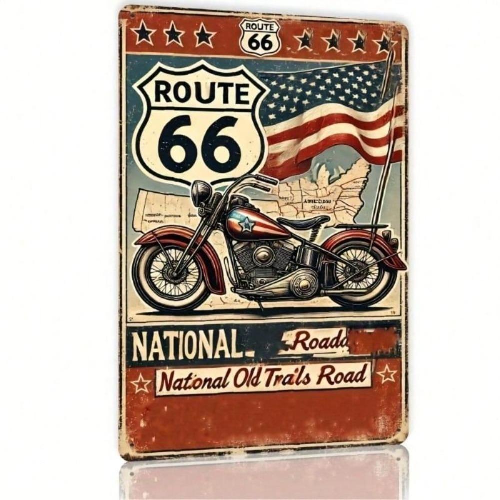 Vintage Iron 2D Flat Metal Poster 8x12 Inch Wall Decor for Garage