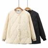 Damen Plus Size Rundhals Leichte Baumwolljacke - Herbst/Winter Kollektion 2025