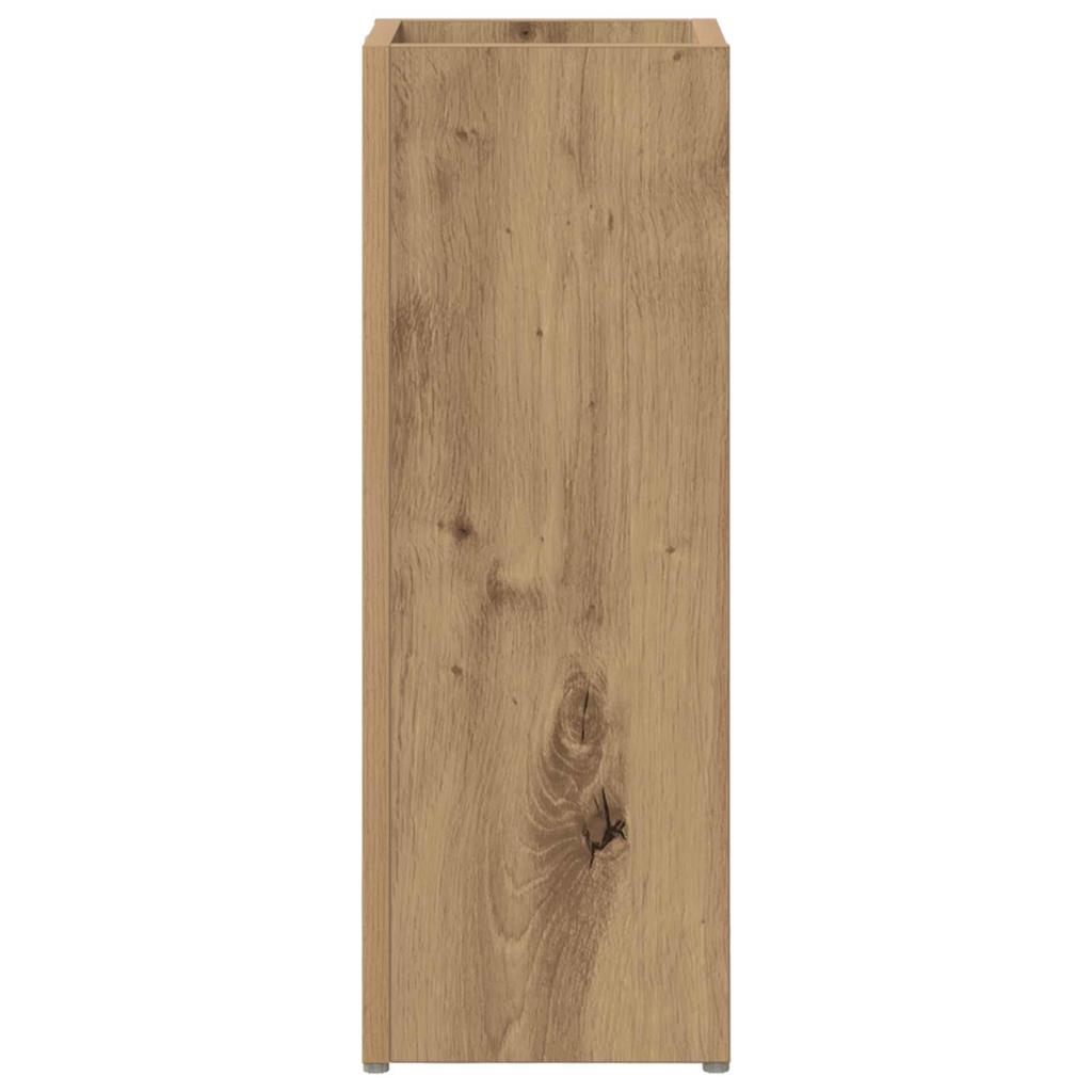 Umbrella Stand with Storage Artisan Oak Finish 20 x 20 x 55.5 cm