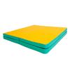 Gymnastic Mat Gamma 200x100x8 Four-part - Green/yellow