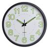 12 Inch Glowing Hanging Clock Silent Quartz Wall Clock Minimalist Luminous Wall Clock Dorm