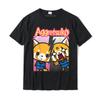 Aggretsuko Koszulka z osobowością dwubiegunową Koszulki Normalne Modne Unisex Topy Koszulki Normalna Bawełna Szczęśliwego Nowego Roku