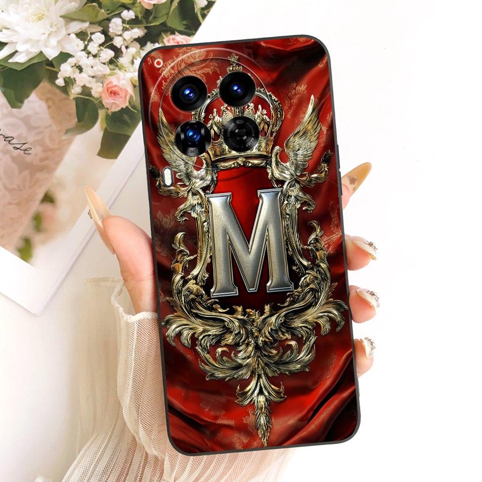 For Tecno Camon 30Premier CL9 Phone Case For Techno Camon 30 Premier Cover Luxury A-Z Letters 2D Painted Silicone Casing