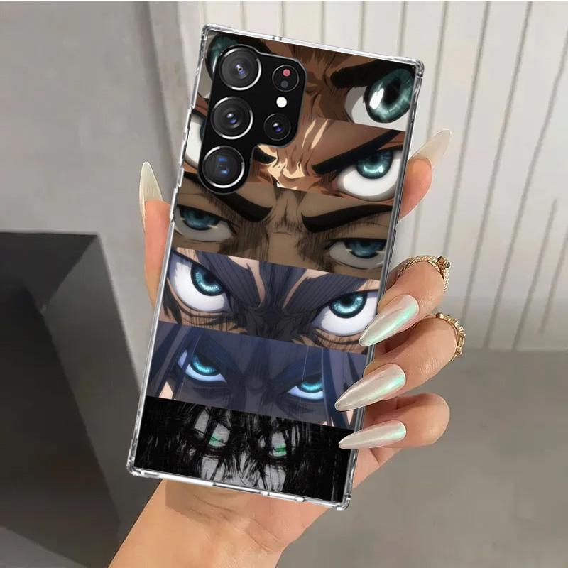 Attack Anime Phone Case for Samsung Galaxy S26 S24 S23 Ultra S25 Edge S22 S21 Plus S20 FE + Soft Print Shell Funda Galaxy S25 S2