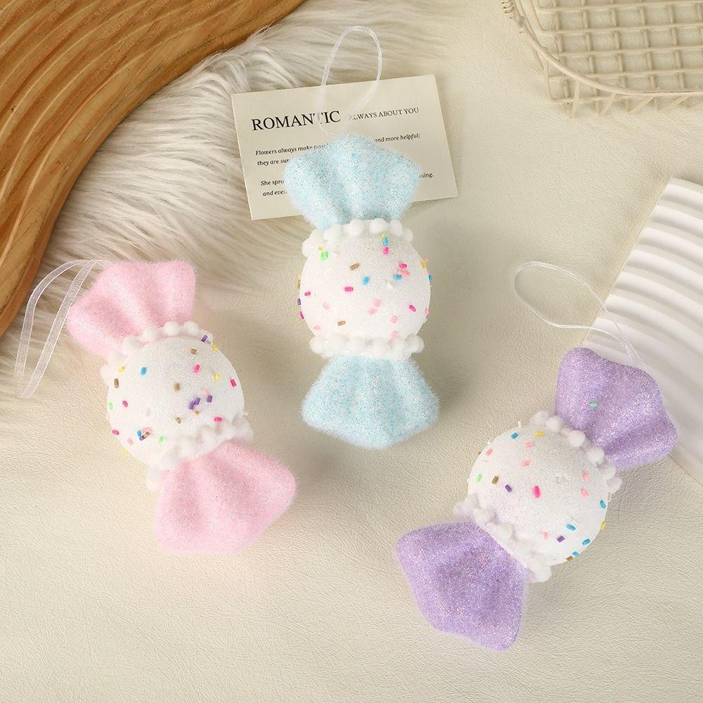 3/6pcs Ice Cream Model Christmas Tree Pendant Lovely Dessert Prop Xmas Hanging Ornament Cute Christmas Candy Pendant Holiday
