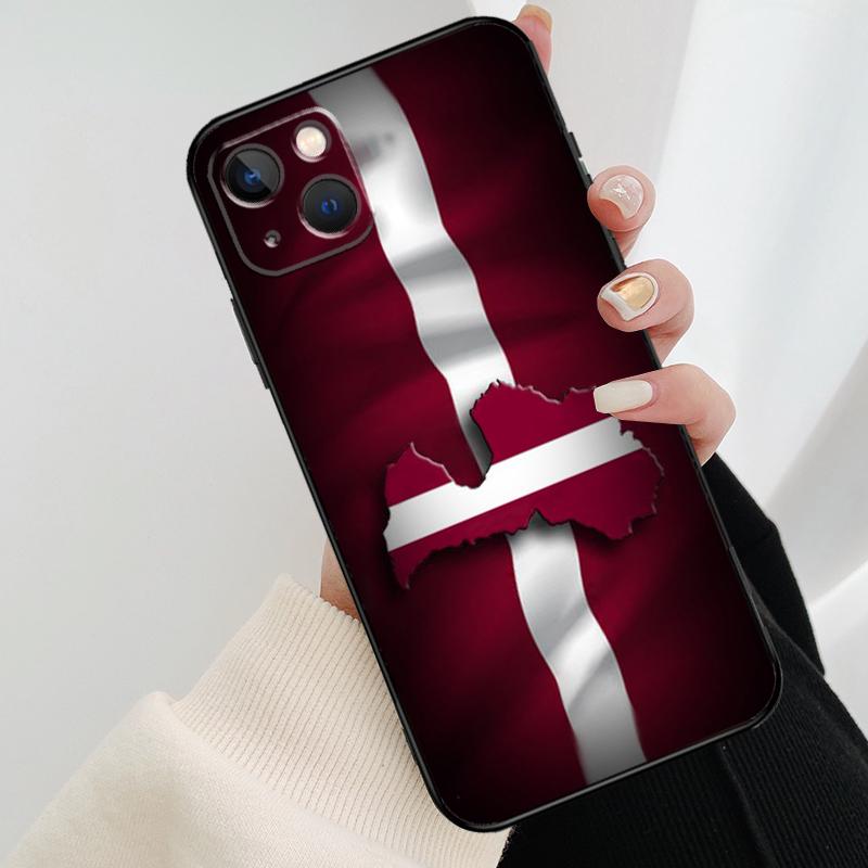 

Latvia Flag Phone Case For iPhone 17 Pro Max 15 14 13 11 12 16 Pro Max mini 15 16 Plus 16e 17 Air Cover iPhone 13