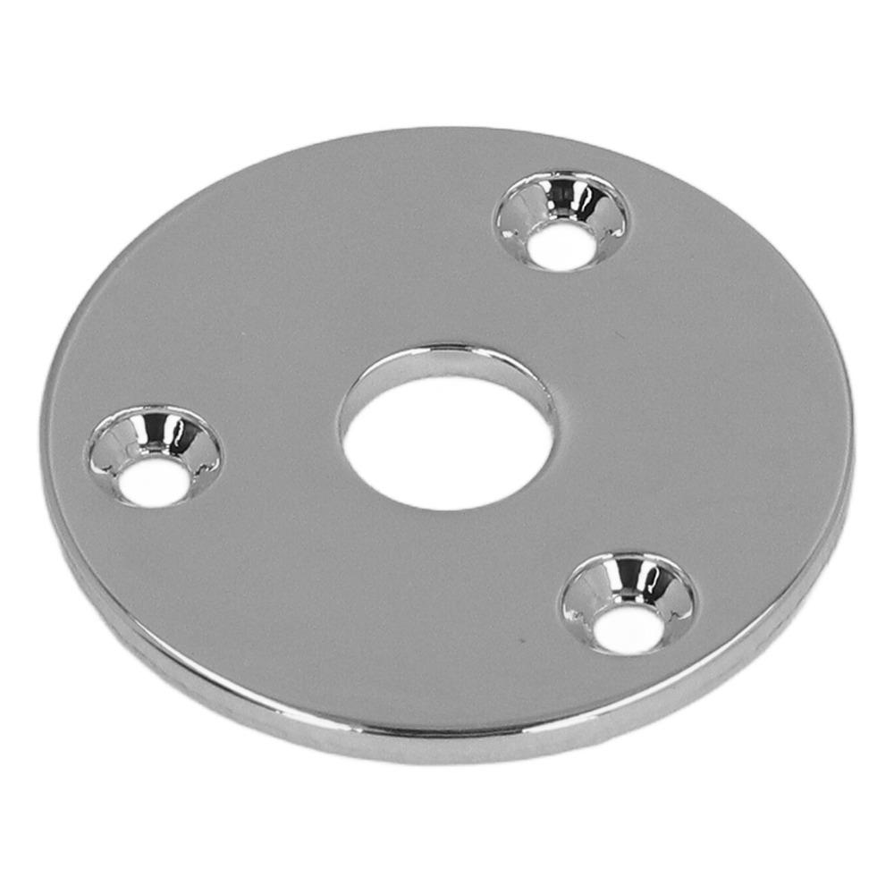 2PCS Round Guitar Jack Plate Metal Round Jack Plate Premium Output Jack Cover  For Guitar Bass