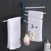 Lagerregal mit drei oder sechs Ebenen Multifunktionales drehbares Handtuchregal Handtuchhalter Badezimmer-Lagerregal