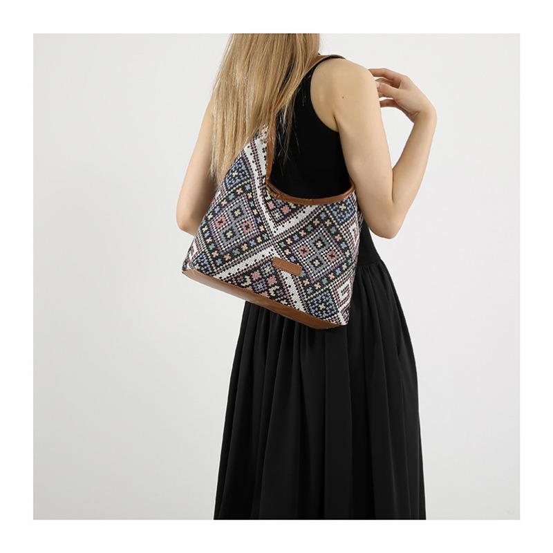 Geantă de umăr de primăvară și de vară pentru studenți de maree străină Geantă de clasă de îmbinare a culorilor zilnice