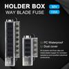 4/8 Way Circuit Fuse Box for Car & Truck - 12V/24V with ATO Blade Fuses and Circuit Breaker - Car Fuse Accessory wholesale New
