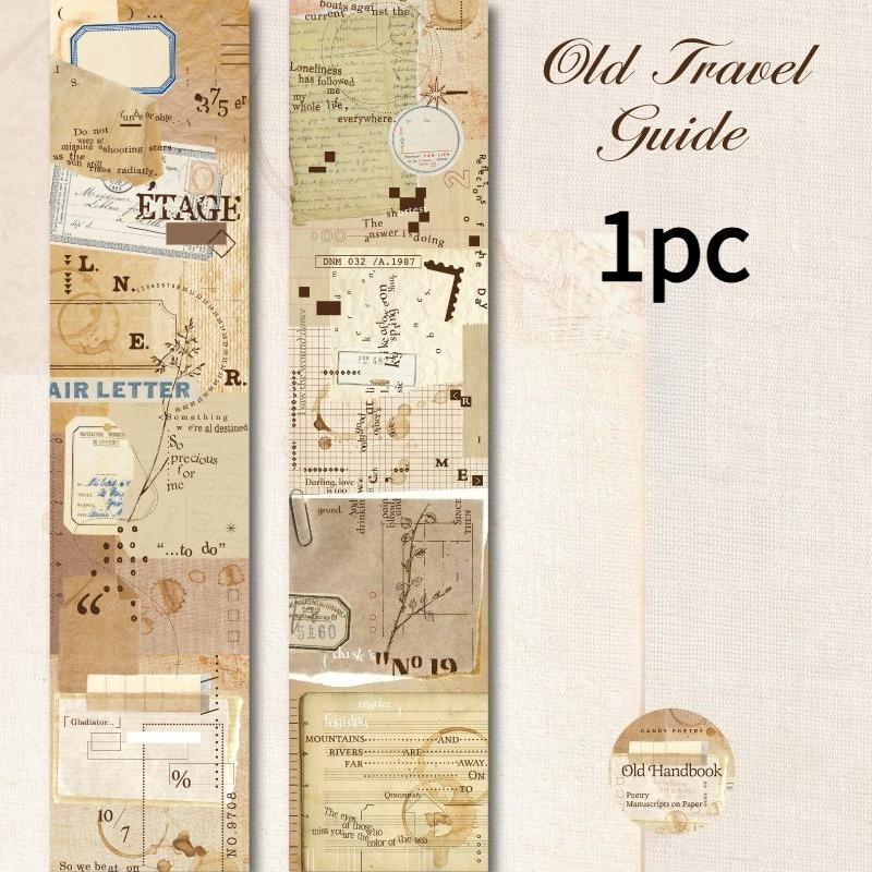 

1 шт. 40 мм * 2 м Винтажная набор клейких лент из васи-бумаги с клеем для скрапбукинга, декораций для junk journal, товаров для рукоделия