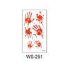 New Waterproof Halloween Horror Wound Scar Face Disposable Temporary Tattoo Scar Sticker