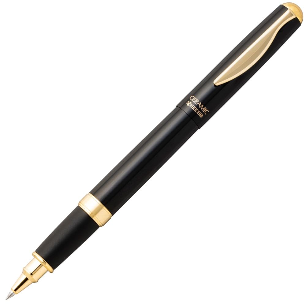 Kyocera Ballpoint Ceramic Good Ink Easy To Carbon Pen, Water-based, Tip, Flow, Write, Copy, Clear, Gift, Black, KCB-2BK-AZ