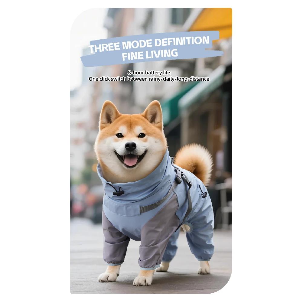 Dog waterproof hiking jacket, pet-specific outdoor windproof and rainproof quick-drying clothing