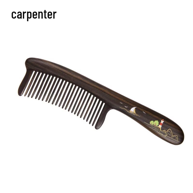 Tan Mujiang Smooth Sailing Solid Wood Comb Gift Set