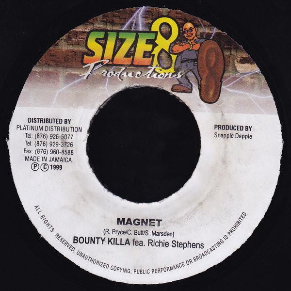

7inch Record BOUNTY KILLER, RICHIE STEPHENS - Magnet NONE Size 8 Producti 1999 Jamaica Reggae, Ska & Dub Used
