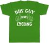 This Guy Loves Cycling Unisexs TShirt Bike Biker Bicycle Cycle Birthday Gift Tee