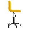 VidaXL Chaise pivotante de salle à manger, Jaune moutarde Velours