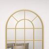 110 X 65 Cm Arched Decorative Wall Mirror for Bedroom Living Room, Modern Window Bathroom Mirror for Home Decor