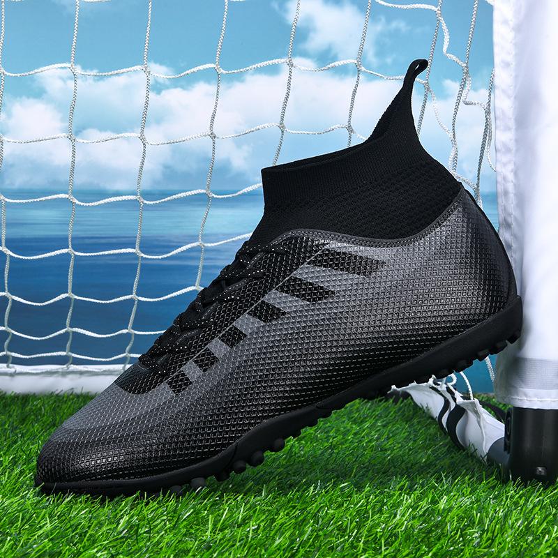 

Новые футбольные бутсы мужские и женские взрослые высокие шипы AG молодежные сломанные ногти TF соревновательные тренировочные бутсы 46