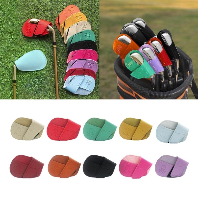 Golf Head Covers Thick PU Golf Iron Head Covers Set Wedges Iron Protective Headcover Golf Club Head Cover For Iron