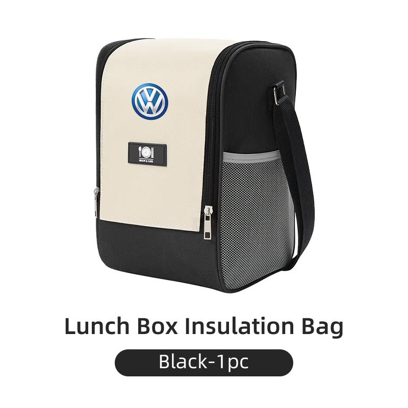 RUN1 Portable Thermal Lunch Bag Food Box with Shoulder Strap Waterproof For Volkswagen VW Scirocco Jetta Beetle Golf Passat Tiguan