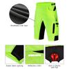 Men 2 In 1 Cycling Shorts Breathable Quick-Drying MTB Mountain Bike Baggy Shorts with 3D Padding