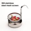 304 Stainless Steel Tea Coffee Strainer Filter With Base For Loose Leaf Tea Easy To Clean Kung Fu Tea Fine Mesh Tea Filter