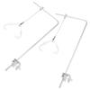2 pièces Support de Lumière pour Aquarium Étagère pour Lampe d'Aquarium Aluminium Hauteur Réglable Réservoir sans Bordure Eau Salée Eau Douce Installation Facile Nouveau