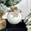 White Foam Christmas Ball Ornaments Xmas Tree Hanging Snowflake Bell Pendants Navidad Home Party Decorations 2025 New Year Gifts