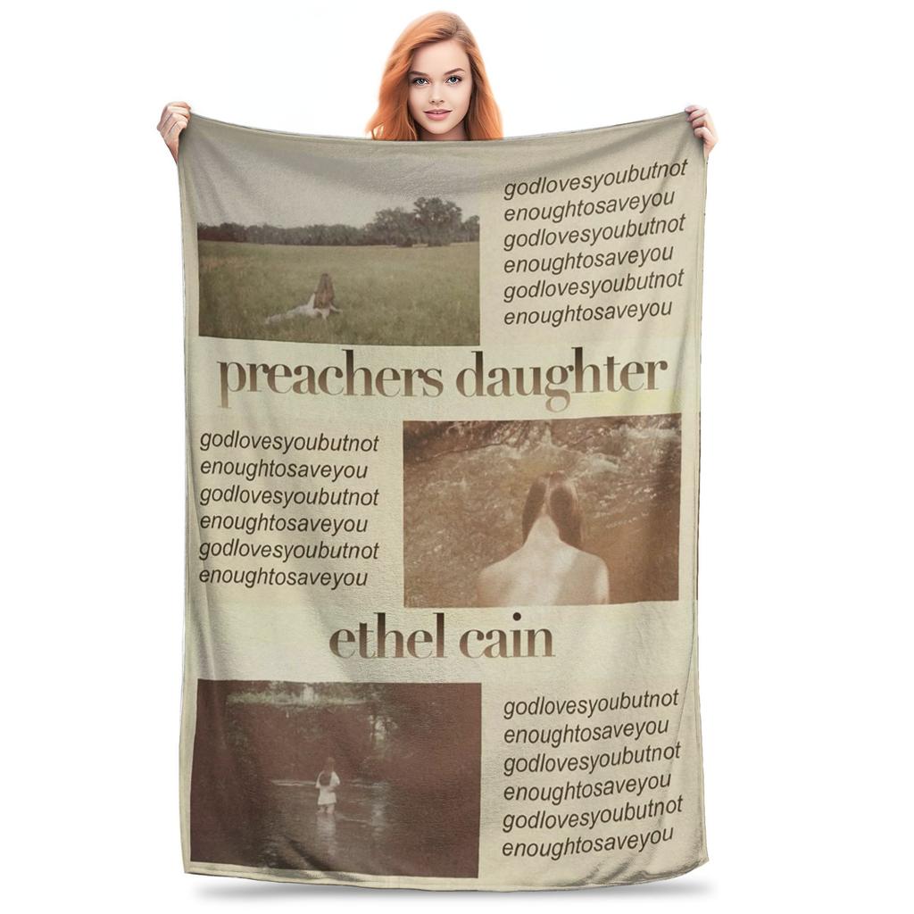 Ethel Cain Singer Album Music Tour Blankets Lightweight Sofa Throw Blanket for Couch Bedding Outdoor Throws Bedspread Quilt