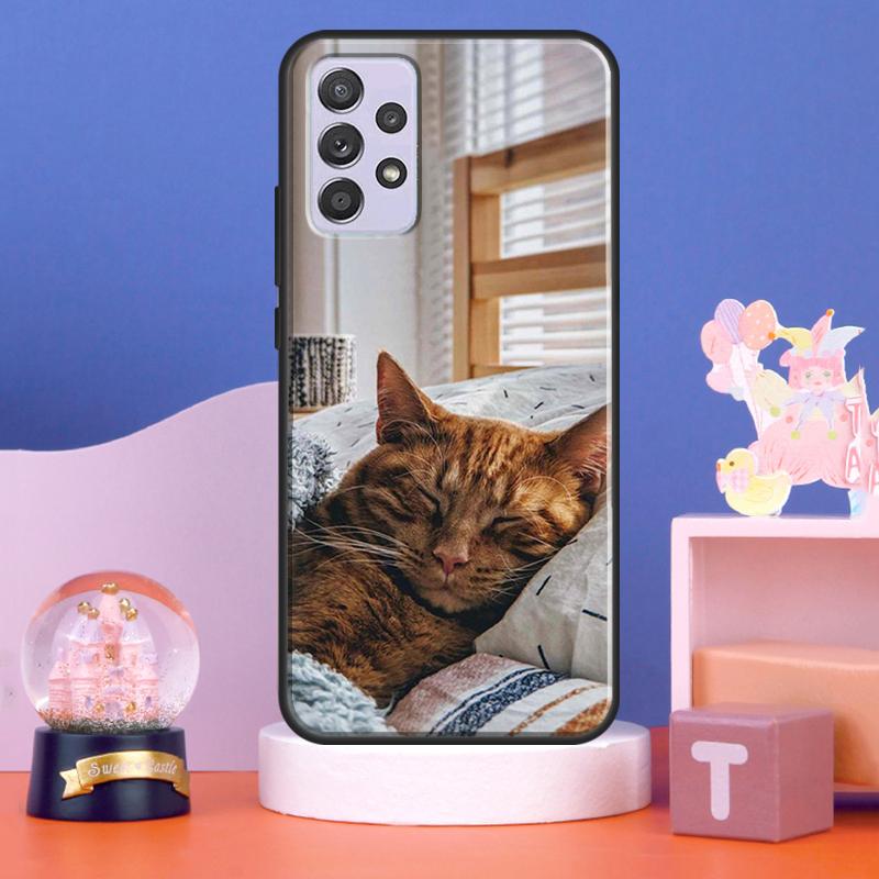 Cute Cat Animals Kitten Case For Samsung Galaxy A54 A34 A14 A15 A35 A55 A16 A26 A36 A56 A52 A12 A32 A13 A33 A53 A17