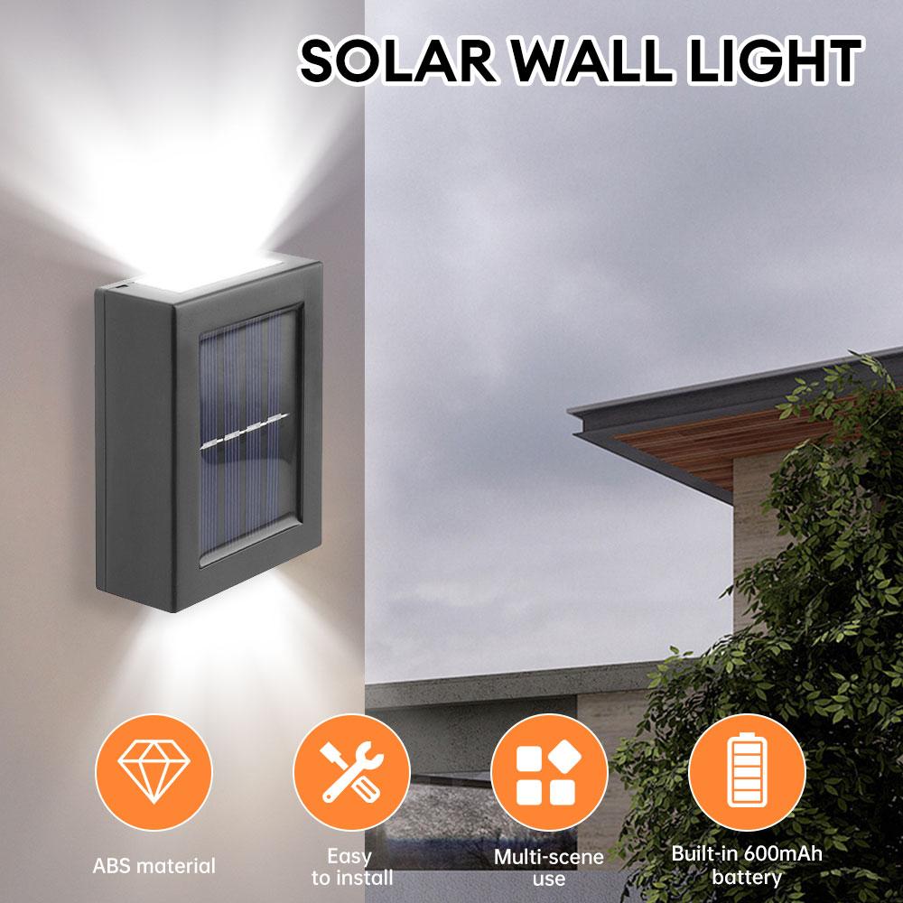 Solar Wall Light Up and Down Spot Lights Street Wall Light Lamp Solar Powered Sunlight Waterproof Solar Lamp Garden Decor