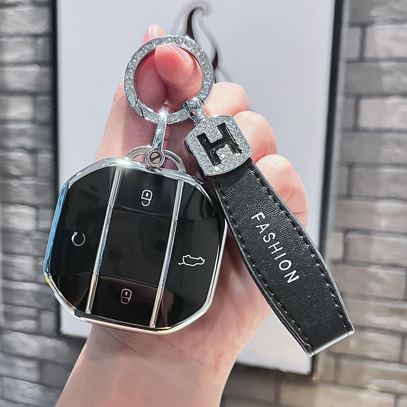 Tpu Car Remote Key Case Cover Protect Shell Fob For Chery Jetour Freer Freedom T2 Freer Traveller T1 Interior Accessories