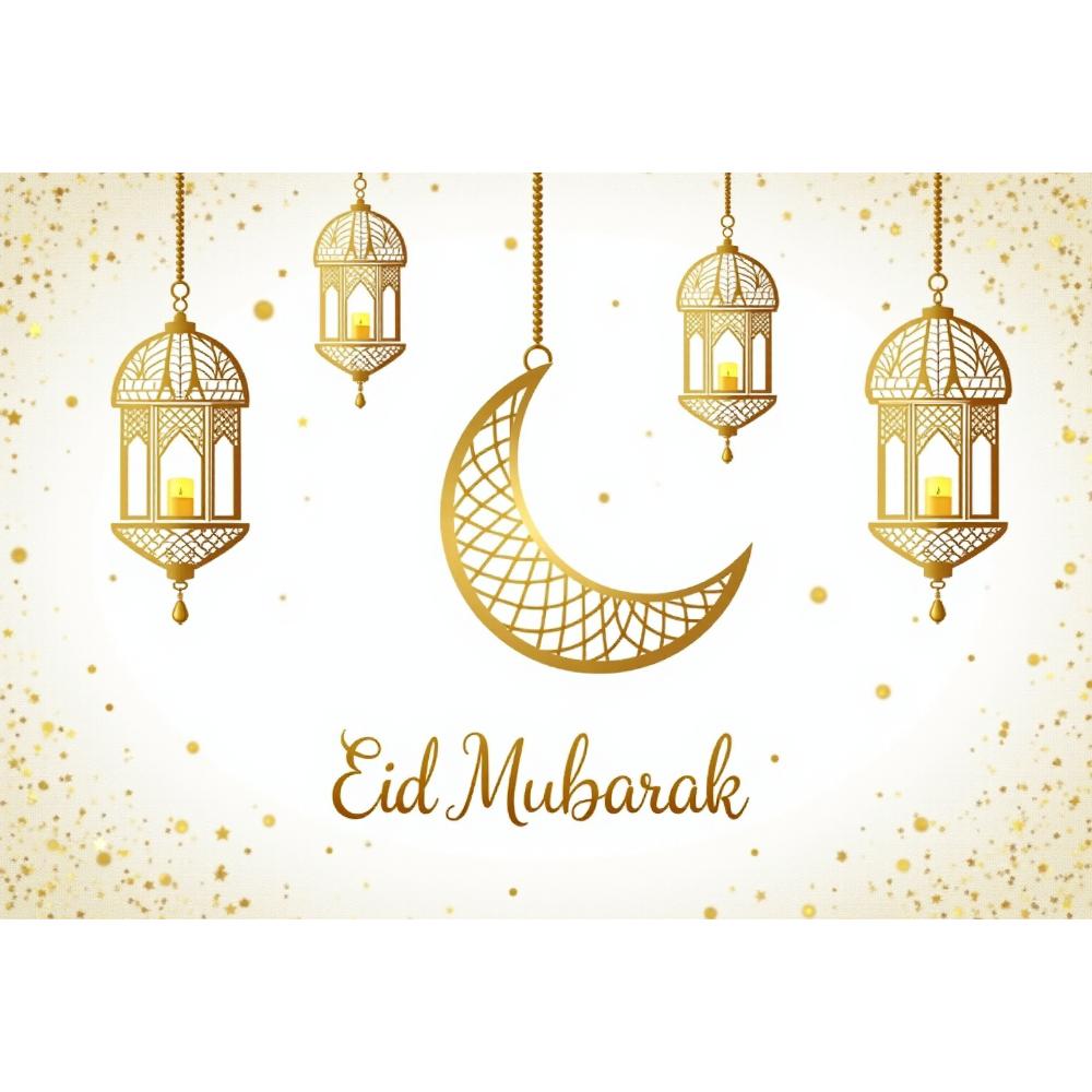 Ramadan Eid Mubarak Decoration Backdrop Banner Family Room Photo Background Party Decors Home Moon Star Background New