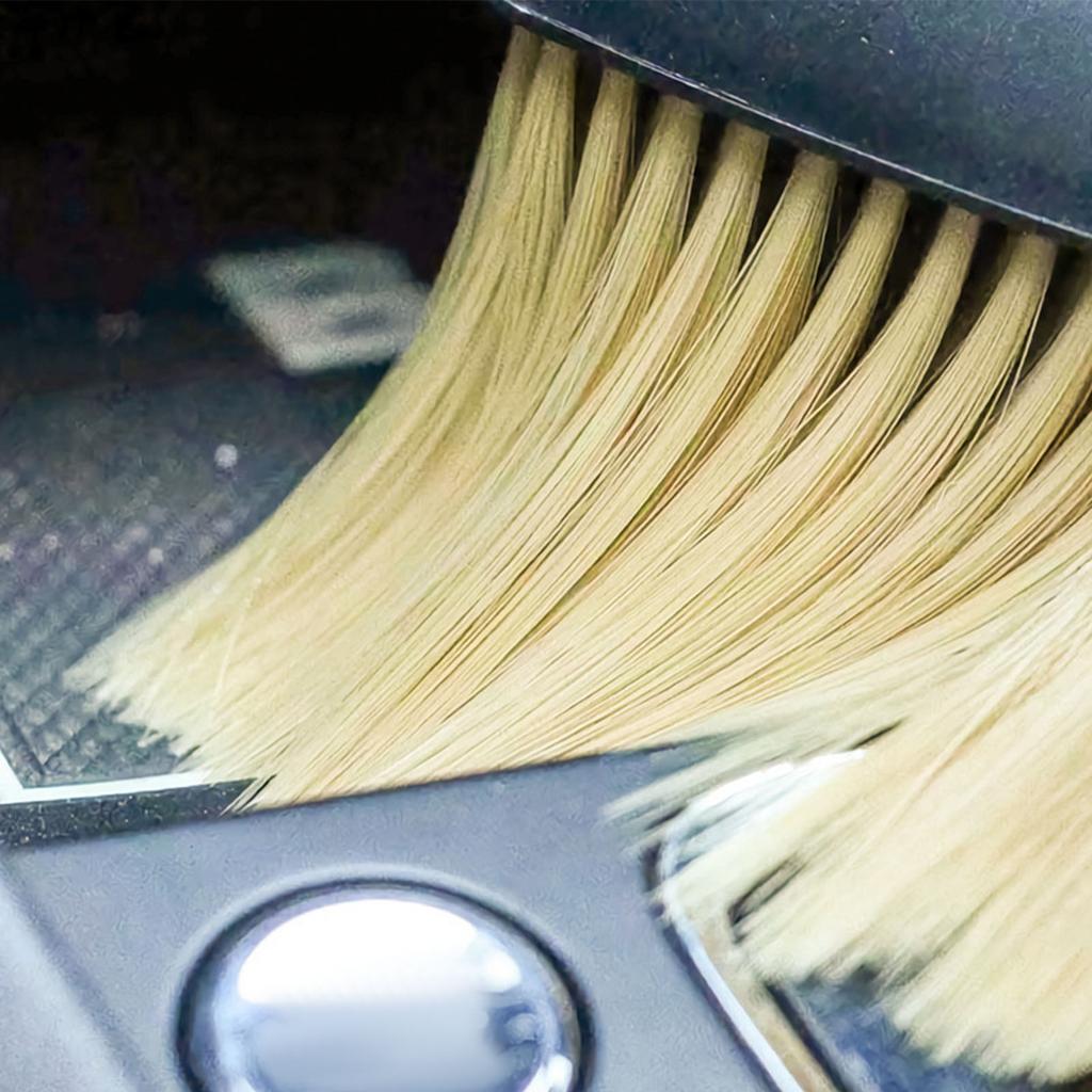 Szczotka do usuwania kurzu z wnętrza samochodu Miękkie włosie Szczotka do czyszczenia detali wnętrza do szczelin nawiewów