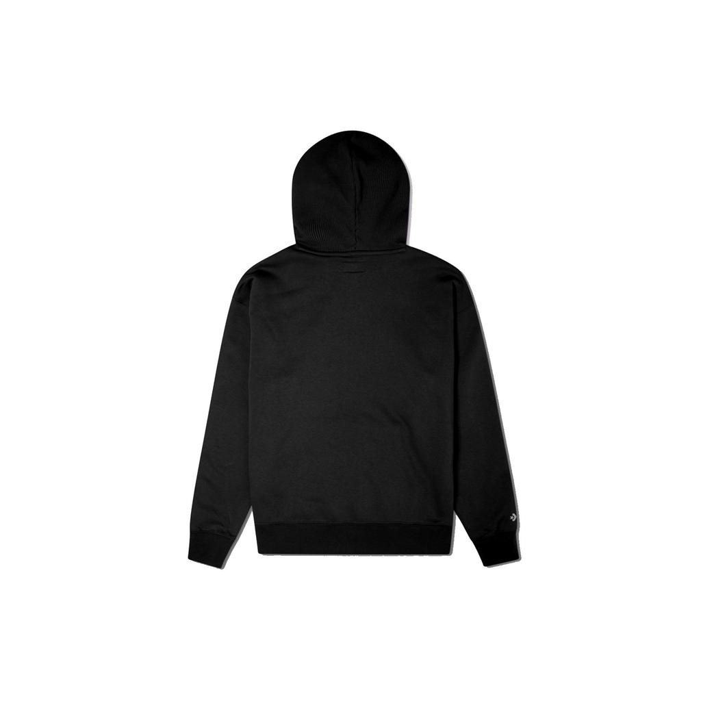 Converse Sweatshirts Unisex Black Hooded Moderate Regular (Unisex) Sweatshirts 10021634 A03