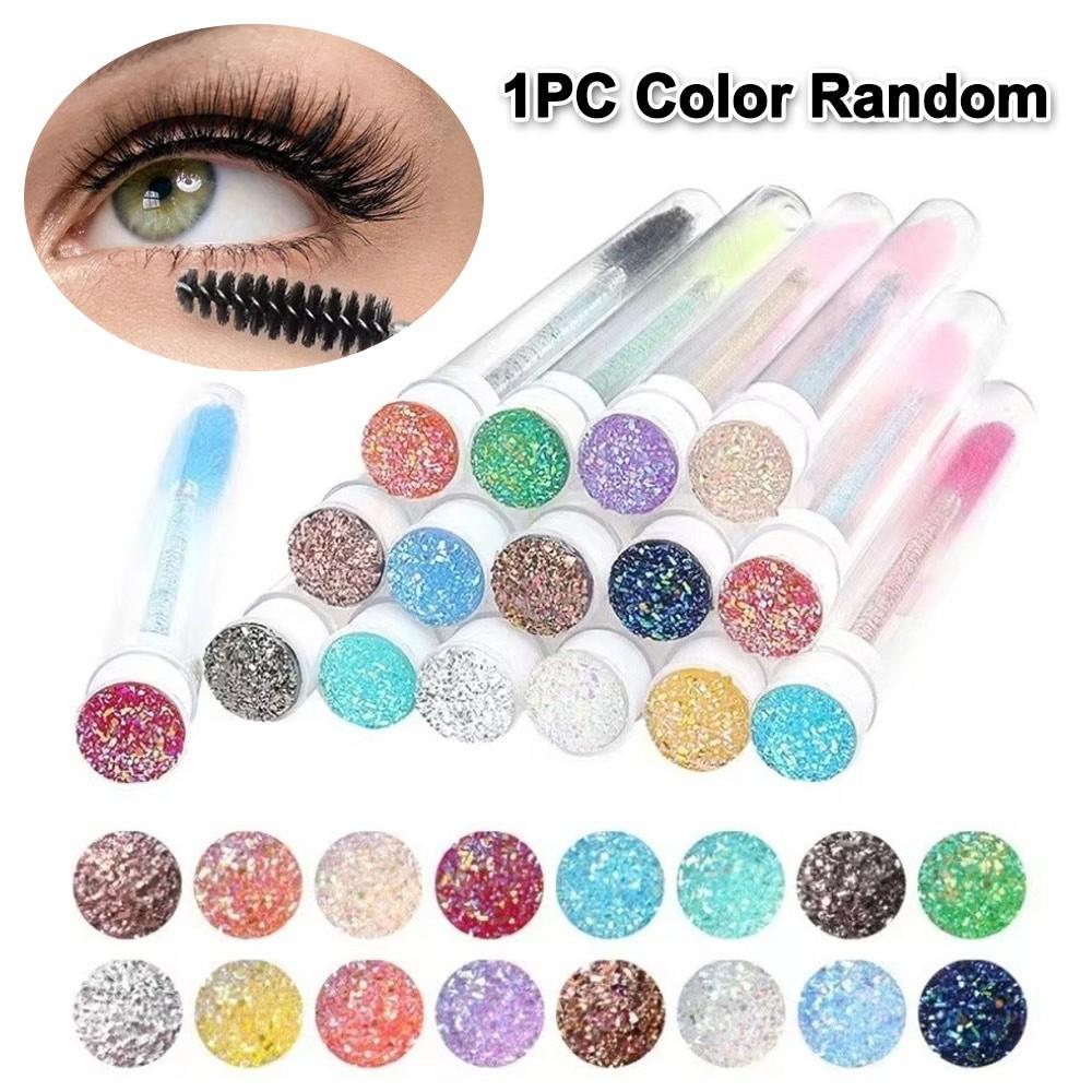 Reusable Eyelash Brushes Sparkling Lash Spoolies Multi-Purpose Eye Lash Brushes  Makeup Tools