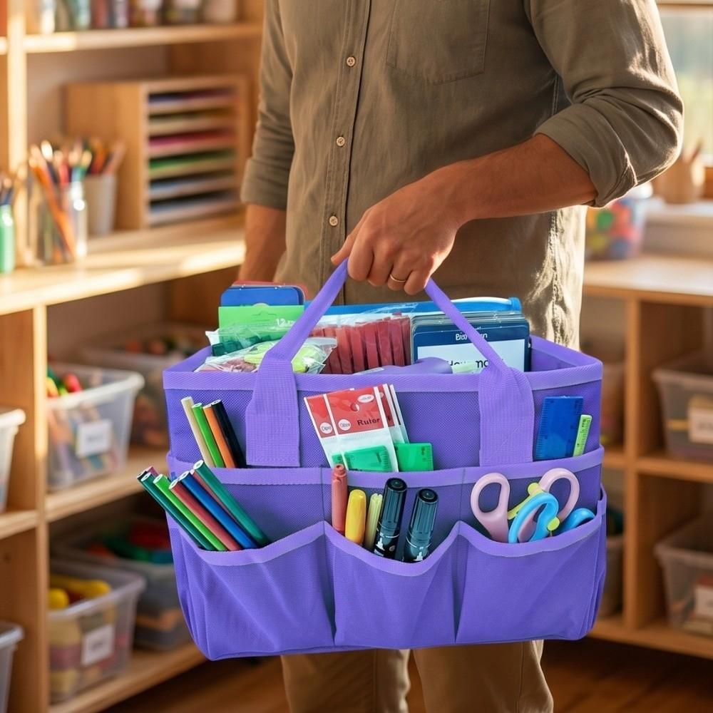 Large Capacity Multifunctional Partition Storage Bag Gardening and Trimming Tool Bag Art Supplies