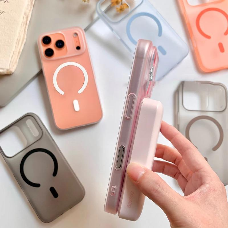 Luxury Matte Clear For Magsafe Wireless Charging Case For iPhone 17 Air 16 15 14 Plus 13 12 Pro Max Hard Ultra Thin Magnet Cover